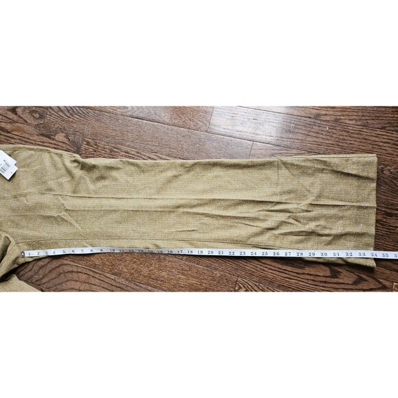 Cabi Style 377 Charlie Tan /  Yellow Pinstripe Wide Leg Pants Trousers NWT Sz 6 - Picture 6 of 10